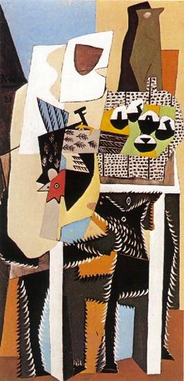 Chien et coq 1921 cubisme Pablo Picasso Peintures à l'huile